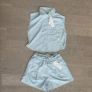 Lanca perfume easy Women's Light Blue Shorts and top